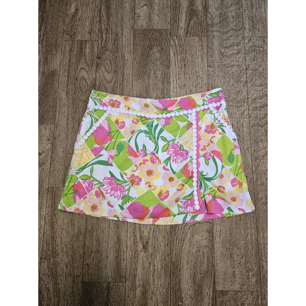 Lilly Pulitzer Lilly Fields Forever Jarvey Skort Size 4 Beach Resort Tropical
